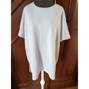 Vtg Golden Touch Ladies Plus Size 1X White Textured Knit Short Sleeve Top NWT